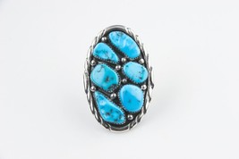 Benny Touchine Navajo Turquoise Nugget Ring - £190.79 GBP