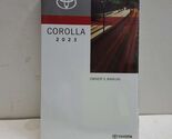 2023 Toyota Corolla Owners Manual - $47.52