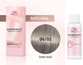 Wella Shinefinity Zero Lift Glaze 06/02 Dark Blonde Natural Matte (Dark Sage) 