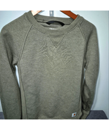 Carhartt Green Crewneck Sweatshirt w Minimalist Design. SZ XS. Or Girls ... - $36.55 CAD