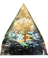 Tree of Life Orgonite Pyramid Kit – White Quartz &amp; Obsidian – Reiki Ener... - €27,65 EUR