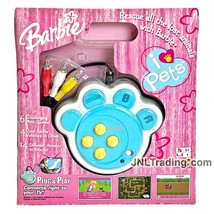 Year 2005 Barbie Plug &amp; Play TV Game Console - I LOVE PETS with 6 Mini Games - £27.93 GBP