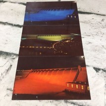 Grand Coulee Dam Columbia River Nighttime Color Floodlights VTG  Postcard Lot 3 - £7.73 GBP