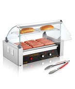 VEVOR Hot Dog Roller 7 Rollers 18 Hot Dogs Capacity 1050W Stainless Saus... - €256,63 EUR