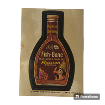 Topps Wacky Pack Card Fish Bone Russian Dressing 1973 2nd Series USA Made - £1.49 GBP