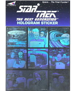 Star Trek: The Next Generation 9 Sticker Hologram Sheet 1992 AH Prismati... - £7.66 GBP