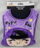 Way to Celebrate Unisex Baby &#39;&#39;My First Boo&#39;&#39; Halloween 3D Witch Bib Pur... - $237.71 MXN