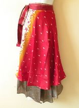 L58 Vintage Silk Magic 34" Long Wrap Skirt Halter Tube Maxi Dress + Bonu... - $49.90