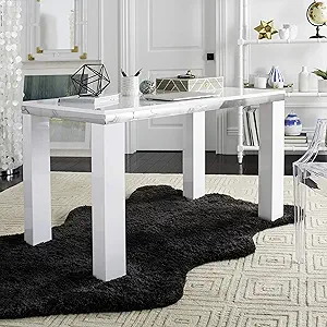 Safavieh Home Office Enos Modern White Lacquer Desk - $425.99