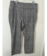 New York And Company Textured Gray High Rise Pull On Dress Pants Size XL... - $29.99