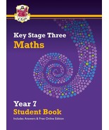 KS3 Maths Year 7 Student Book + Answers &amp; Online Access (CGP Revision Gu... - €24,99 EUR
