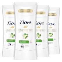 Dove Advanced Care Antiperspirant Cool Essentials 4 Count Deodorant for ... - £23.88 GBP