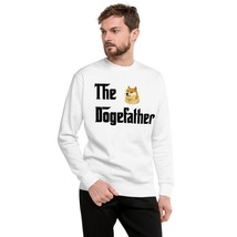 THE DOGEFATHER Funny Comedy Print Doge Meme Sweatshirt Graphic Design Do... - $32.88