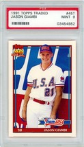 1991 Topps Traded Jason Giambi #45T PSA 9 P1233 - $10.89