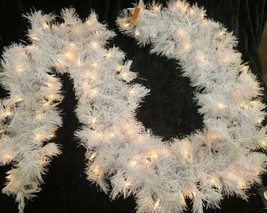 National Tree Company Pre-lit Artificial Christmas Garland White - £30.86 GBP
