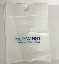 VTG department store plastic shopping bag Kaufmann&#39;s always something ex... - $19.75