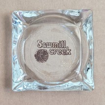Sawmill Creek  Golf Resort vintage Clear Glass Ashtray - $148.08 MXN