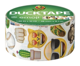 Duck Tape Printed Duct Tape, Emojis, 1.88&quot; x 10 Yards - £8.56 GBP