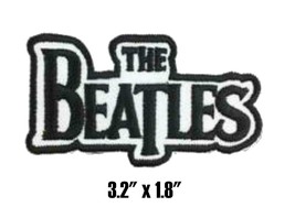 The Beatles Rock and Roll Band Embroidered Iron On Patch 3.2&quot; x 1.8&quot; - $4.70