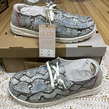 HEY DUDE Womens Size 8 Wendy Jungle Grey Lace Up Comfort Shoes Fabric EVA - $44.99