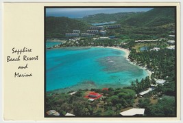 Sapphire Beach Resort &amp; Marina Vintage Postcard Posted St. Thomas Virgin Islands - £3.85 GBP