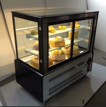 TECHTONGDA 220V 47&quot;Right Angel Refrigerated Cake Showcase Bakery Dispaly Cabinet - £1,543.15 GBP