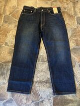Levis 550 Relaxed Mens Dark Tapered Eco Ease Denim Jeans!!(38x29) - $23.74