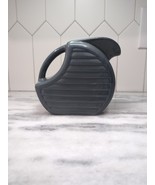 Feltman Langer 80&#39;s Pitcher, Art Deco Dusty Gray 56oz, Ceramic Glazed Vi... - $34.65