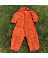 Olive Hill MFG USAF CWU-1/P Orange Coverallss Flight Suit Size Small Sho... - $176.56 CAD
