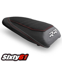 BMW S1000RR Rear Seat Cover 2019-2023 Luimoto MotorSports Black Red Stitch Suede - £79.93 GBP