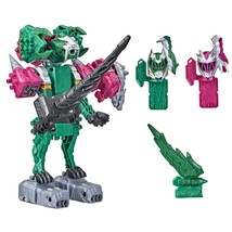 Power Rangers Dino Fury Pink Ankylo Hammer and Green Tiger Claw Zord Toys for Ki - £30.59 GBP