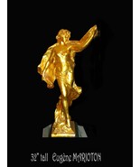 Large 32&quot; Art Nouveau Bronze statue - French Eugène Mario... - £6,448.11 GBP