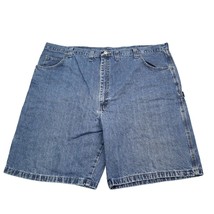 Wrangler Shorts Mens 48 Blue Carpenter Jean Pockets Workwear Denim Cargo Western - £14.76 GBP