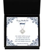 To my Mimi, No matter where you go - Love Knot Silver Necklace. Model 64... - £31.35 GBP