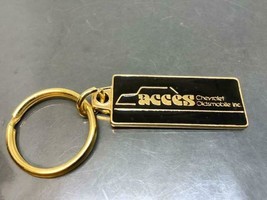 Vintage Promo Keyring Acces Chevrolet Oldsmobile Keychain Gm Ancien Porte-Clés - £6.89 GBP