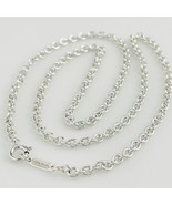 18&quot; Tiffany 3mm Large Link Chain Necklace in Sterling Silver - £196.56 GBP