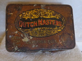 Vintage Dutch Masters 2 for 25cents Capitols Foil Tin. (#2498) - £13.53 GBP