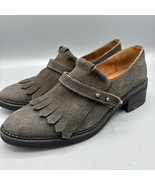Sixty Seven Suede Kiltie Gray Women’s Shoes Slip On Fringe Made in Spain... - $733.00 MXN