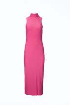 Women&#39;s Poste STRETCH-MESH Turtleneck Bodycon Midi Dress - £39.33 GBP