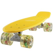 Skateboard Yellow Toddler 22 Inch Complete Little Boys Skateboards For Kids Girl - £49.23 GBP