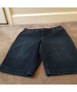 Nine West Women&#39;s Blue Denim Jean Shorts w/Pockets Size 6 - £25.08 GBP
