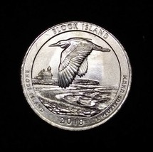 2018-P Block Island National Wildlife Refuge ATB Quarter UNC from New Ro... - $3.21