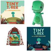 Tiny T Rex Gift Set - 2 Books The Impossible Hug and The Very Dark Dark by Jonat - £43.27 GBP