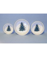 Century Christmas Tree 3 Graduated Ramekins Dip Bowls - £4.63 GBP