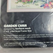 Dimensions "Garden Chair" Kit Gallery Crewel NIP RARE 1992 Made in USA 7" x 5" - £9.13 GBP