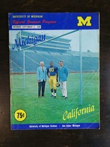 Michigan Wolverines September 21, 1968 Football Program vs California Cal Bears - £11.82 GBP