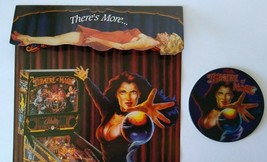 Theatre Of Magic Pinball FLYER And NOS Plastic Promo NOS Lady Magician - $27.05