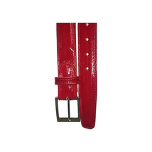 Men's Belvedere Belt Genuine Eel Hand Made Style 2002 Red image 2