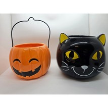 Yankee Candle Black Cat and Pumpkin Candle Holders 2019 (Fast Shipping) OBO - £56.35 GBP