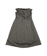 Black Label By Evan Picone Sheath Dress Girls 12 White Polka Dot Knotted... - $33.85